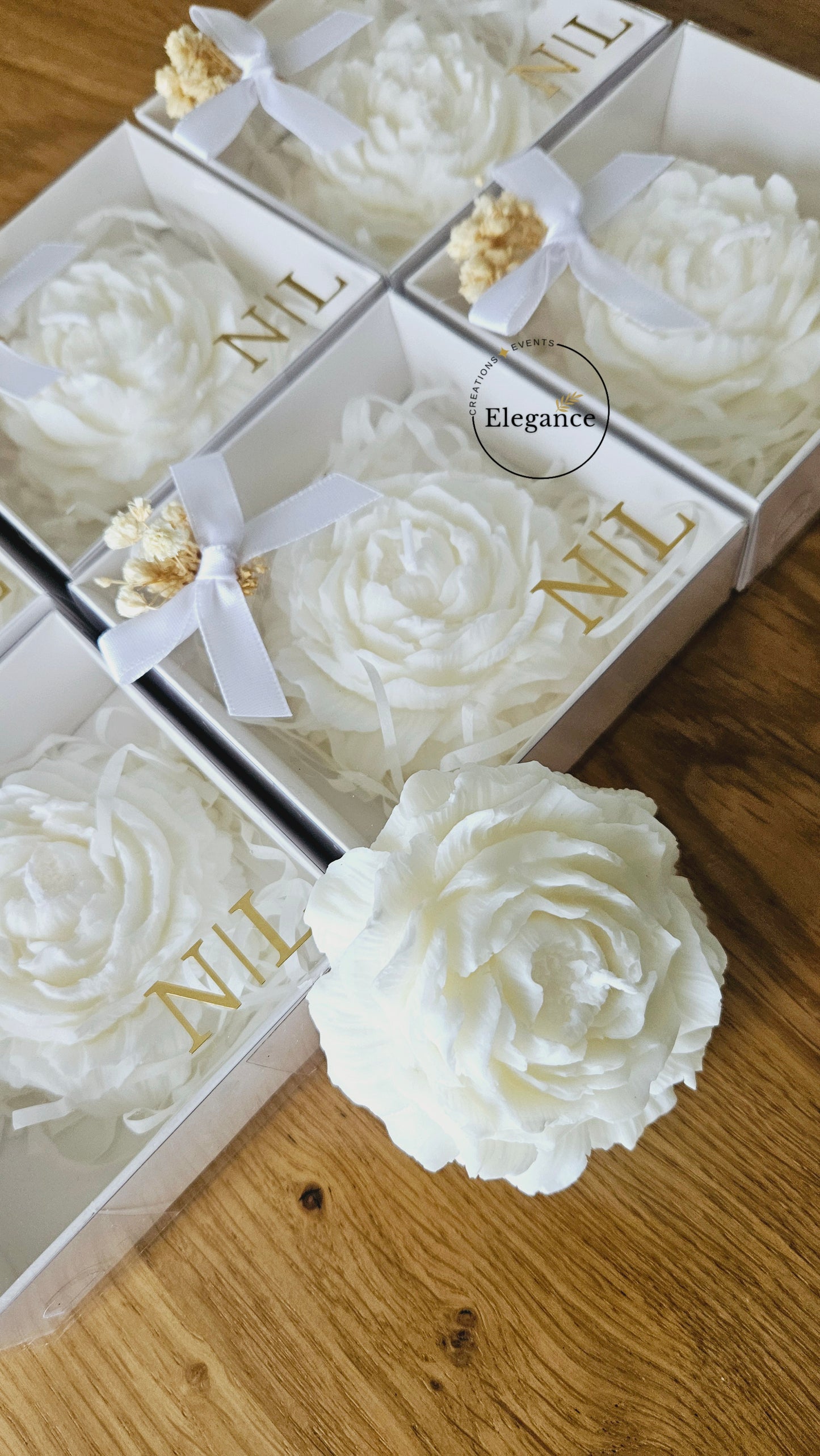 Coffret bougies "Rosa"