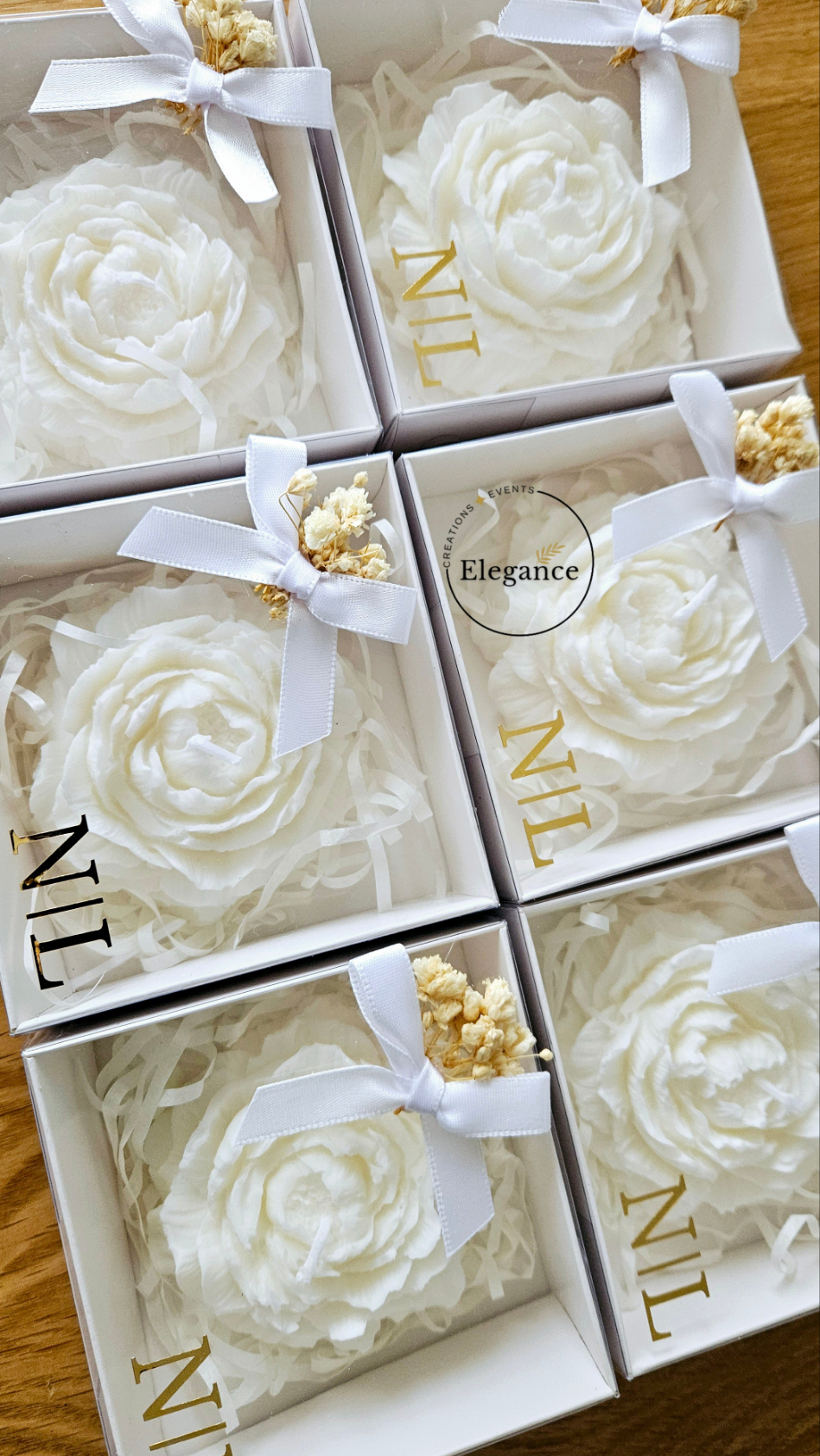 Coffret bougies "Rosa"