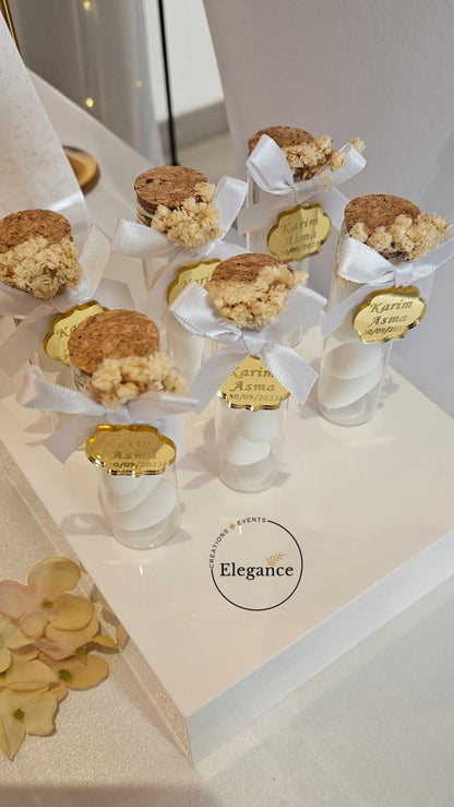 Fiole dragées "Gold"