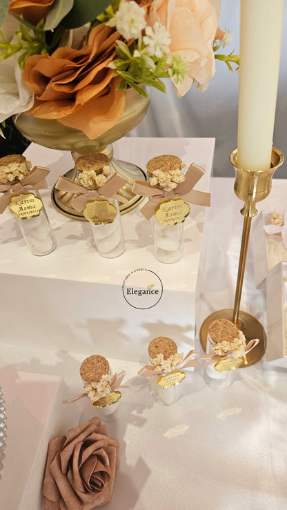Fiole dragées "Gold"