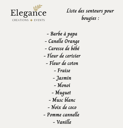 Bougie bubble "Miroir"