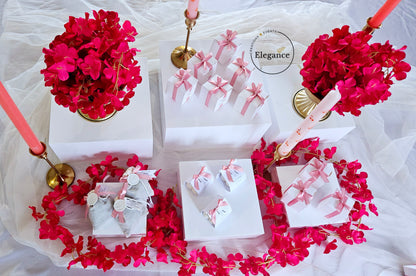 Cubes plexiglass blancs