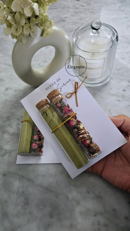 Fioles Henné + Roses séchées "Glory"